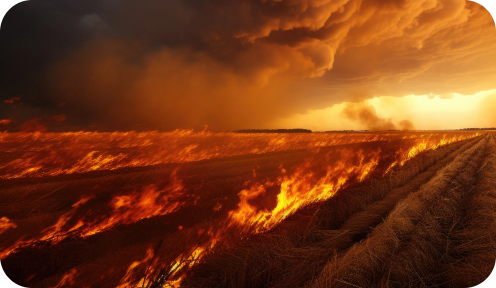 Field-scale burning